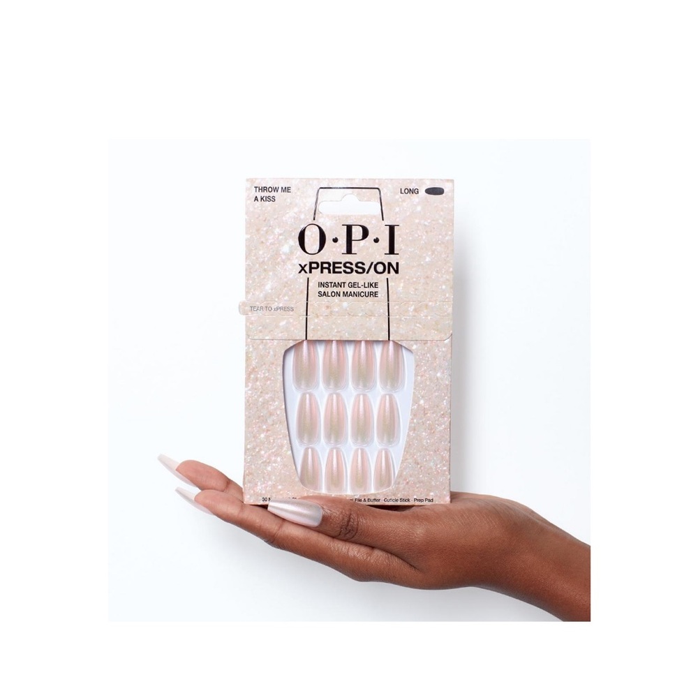 OPI xPRESS/ON Gel-Like Nails 💅 Throe Me Kiss